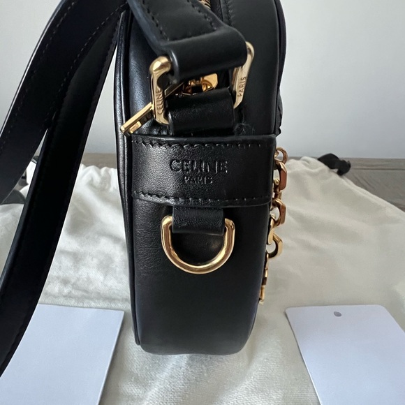 SOLD Celine Black Quilted Leather Shoulder/Crossbody Bag - Picture 8 of 13